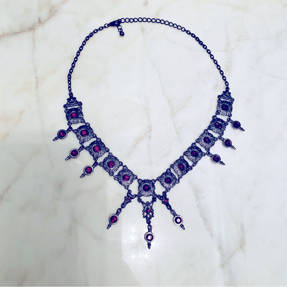 Gothic glam choker (adjustable chain!) 🖤